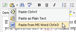 Re-Use Content from Microsoft Word